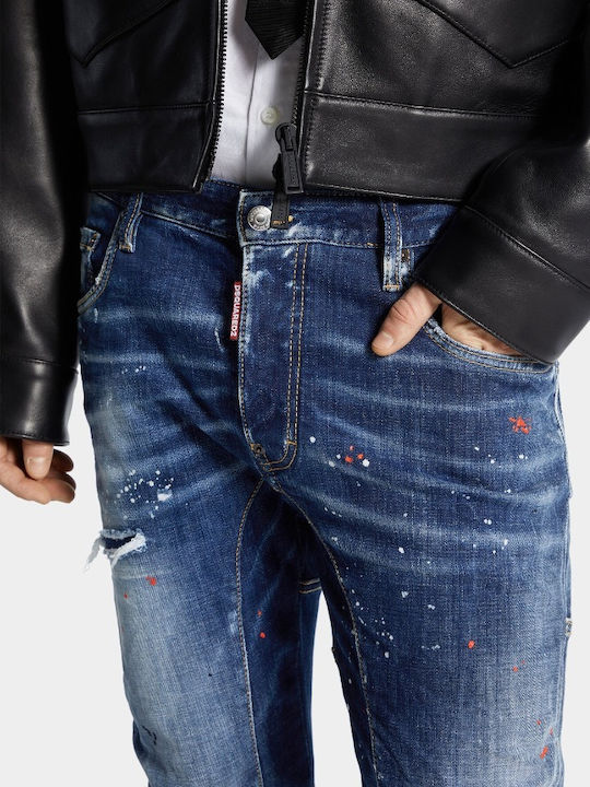 Tidy Biker Herren Jeanshose mit Schlank Anwendung Blau