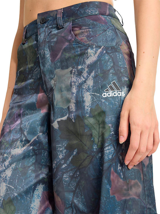 Women's Fabric Cargo Trousers Black