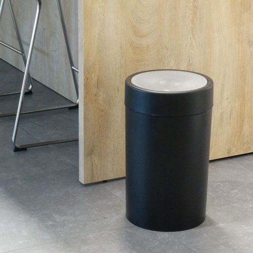 Viomes Waste Bin Waste Plastic White 1pcs