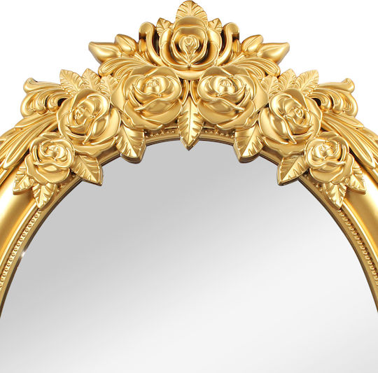 Keskor 72828 Καθρέπτης Οβάλ Χρυσός 78x54cm Keskor 72828 Καθρέπτης Οβάλ Χρυσός 78x54cm