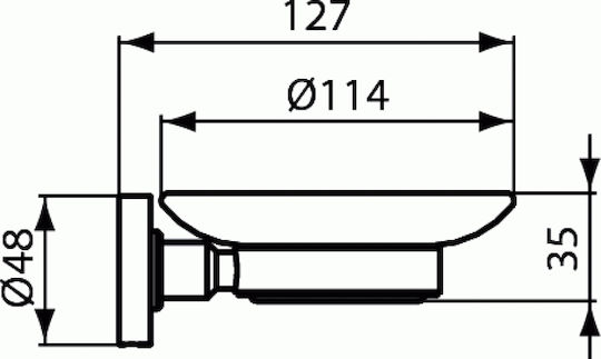 Ideal Standard Съд За Сапун Сребрист Ideal Standard Съд За Сапун Сребрист
