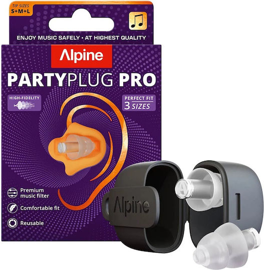 Alpine Partyplug Pro Слушалки за уши от силикон в Прозрачен цвят 2бр