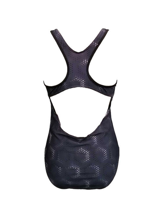 Athletic One-Piece Swimsuit Titanium