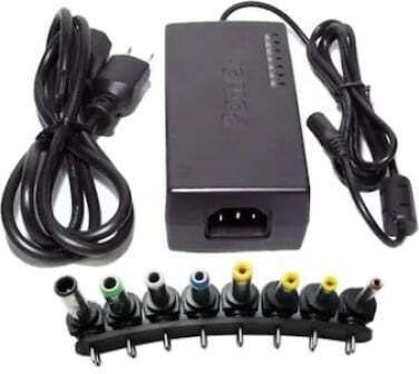 Foxmag24 Încărcător Laptop Universal 12-24 V 7 Conectori Tip 12v 15v 16v 18v 19v 20v 24v Culoare Neagră