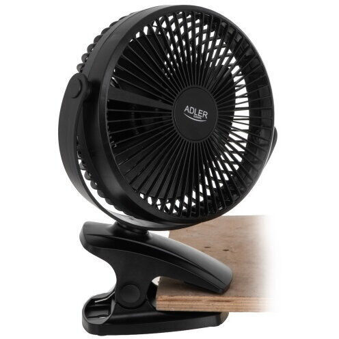 Wiederaufladbarer Clip-On Schreibtischventilator 15,5 cm 360° Rotation Leise USB-C