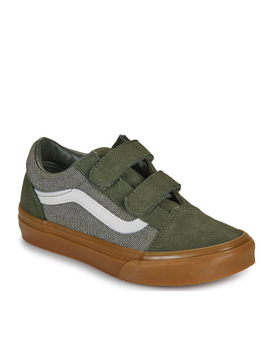 Old Skool Old Skool V Kids Sneakers with Scratch Khaki
