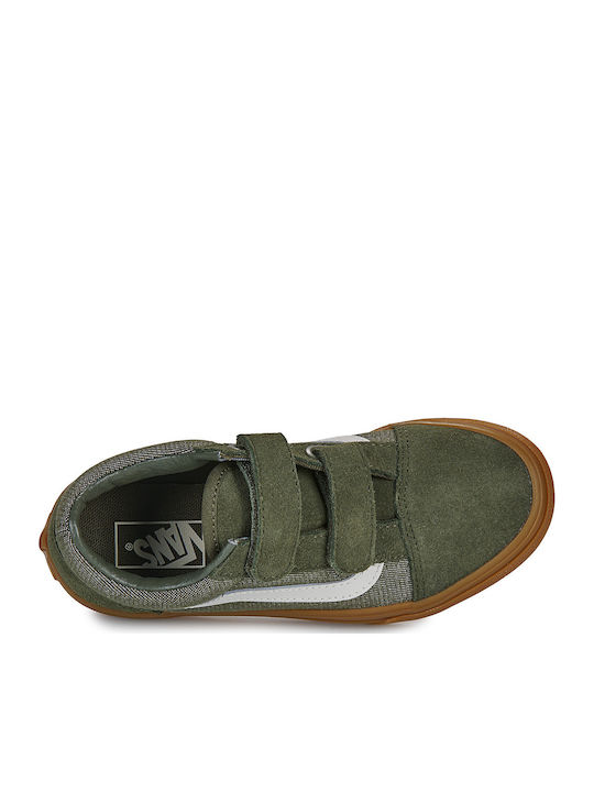 Old Skool Old Skool V Kids Sneakers with Scratch Khaki