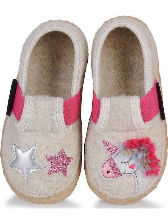 Kinderhausschuhe Beige