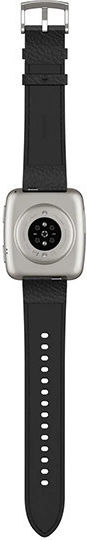 Amazfit Active 2 Square Stainless Steel 43mm Αδιάβροχο Smartwatch με Παλμογράφο (Μαύρο)