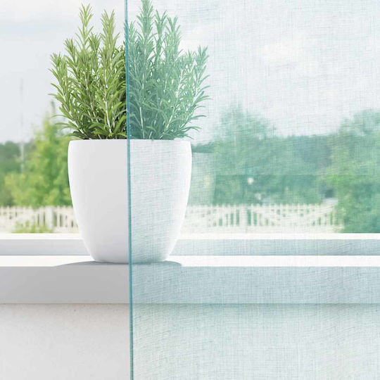 vidaXL Set Perdele Fereastra Cu Bretele Voile Turcoaz 140x140cm
