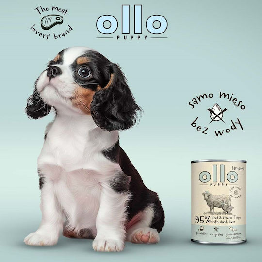 Wet Food for Puppies with Liver and Duck Gluten-Free 850gr