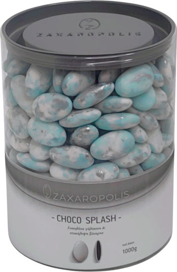 Zaxaropolis Бадеми Choco Splash във Форма Класически с Вкус Ягода Светлосин 1000гр