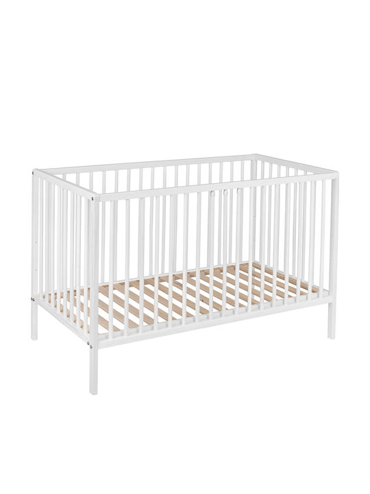 Babybett Weiß für Matratze 60x120cm