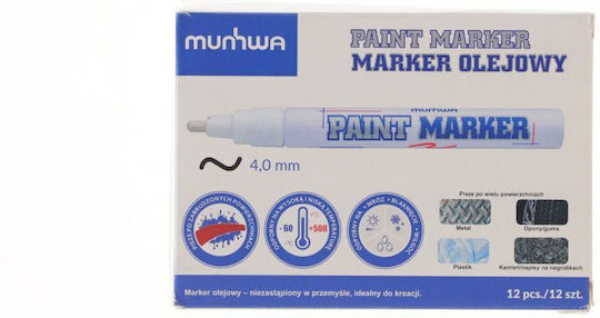 Centropen Ανεξίτηλοι Μαρκαδόροι Silver 4mm Σετ 12τμχ
