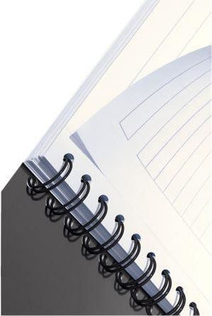 Leitz Notebook Spiral 90 Sheets A4 Ruled Green