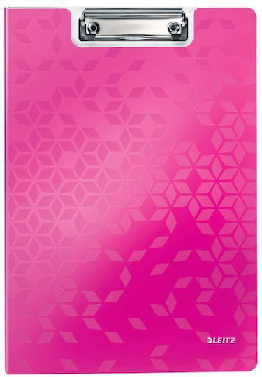 Leitz Wow Double Clipboard Pp Metallic Pink