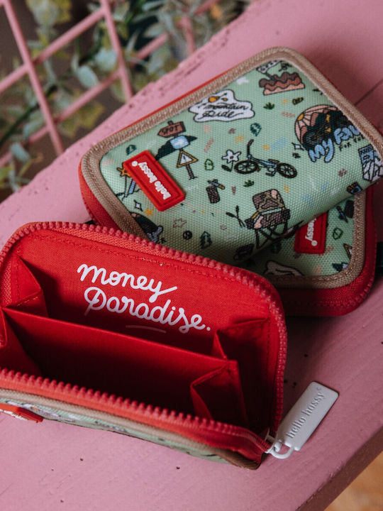Hello Hossy Kids Wallet with Zipper Black