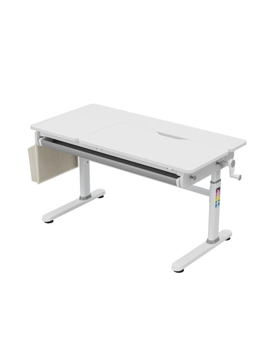 Genius Παιδικό Γραφείο από Μελαμίνη Γκρι 120x60x54-76cm