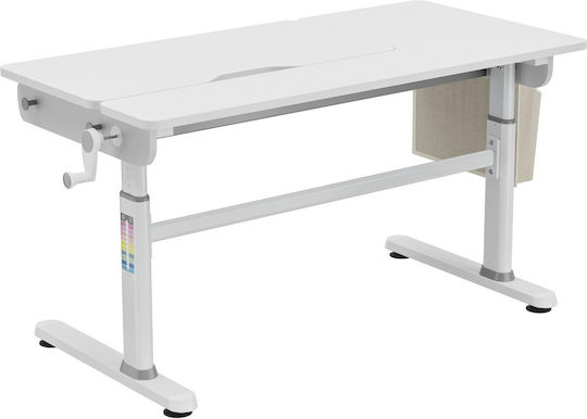 Genius Kinder Schreibtisch aus Melamin Hellblau 120x60x54-76cm