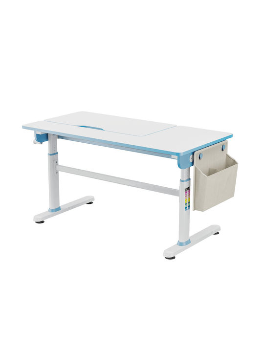 Genius Παιδικό Γραφείο από Μελαμίνη Γαλάζιο 120x60x54-76cm