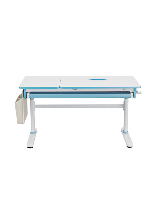 Genius Παιδικό Γραφείο από Μελαμίνη Γαλάζιο 120x60x54-76cm
