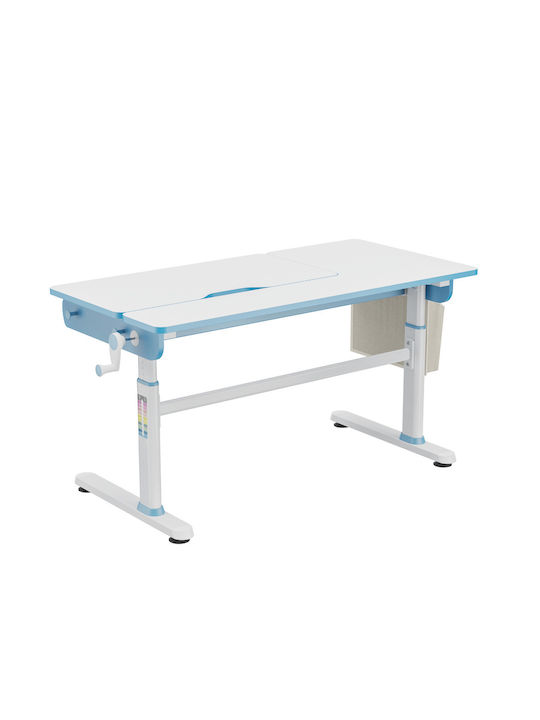 Genius Παιδικό Γραφείο από Μελαμίνη Γαλάζιο 120x60x54-76cm