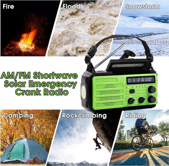 X001OLF9UN Tabletop Radio Solar with USB Green
