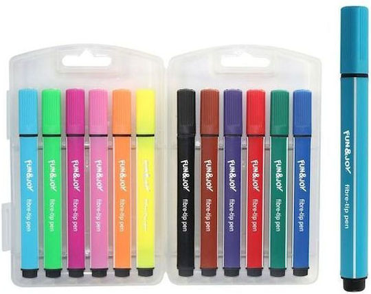 Titanum Drawing Markers 2mm Thick Set 12pcs