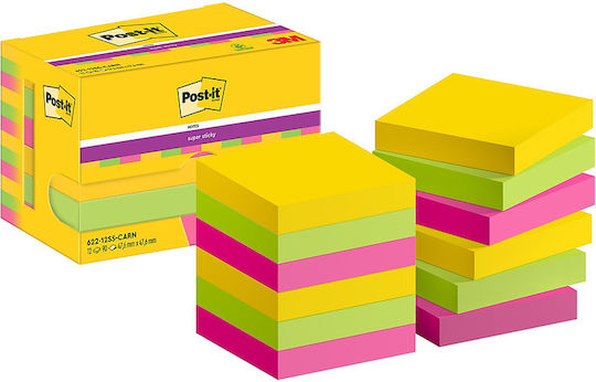 Post-it Haftnotizen im Würfel 7.6x7.6Stück Set 12Stück