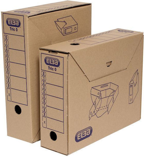 ELBA File Box with Lids 26.5x34x26.5cm