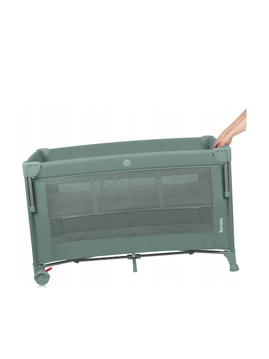 Lionelo Ellen Playpen 2 Levels with Mattress Green