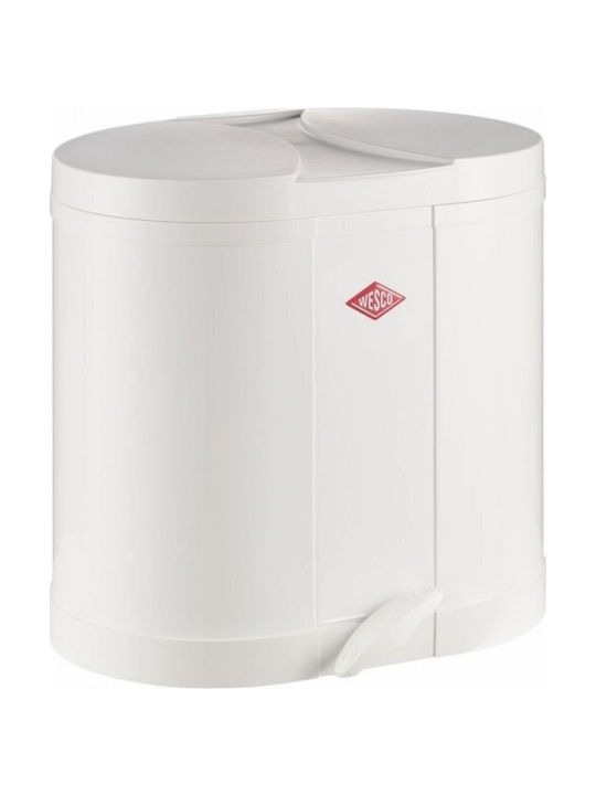Wesco Plastic Office Waste Bin 30L White