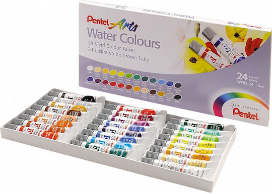 Pentel Set of Watercolours Multicolored 24pcs