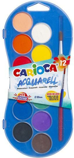 Carioca Set of Watercolours Multicolored 12pcs