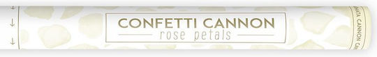 Rose Petals Confetti Cannon White