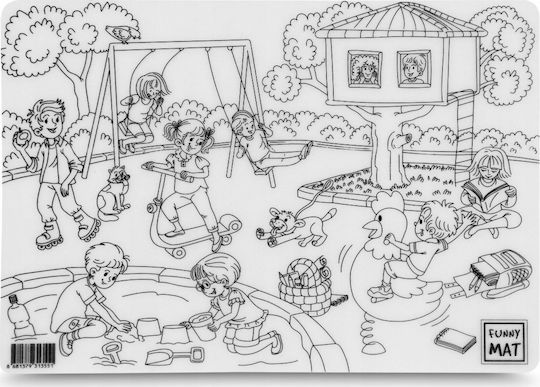 Akademi Malunterlage Kinderspielplatz 25*35cm 227.313551 Akademi