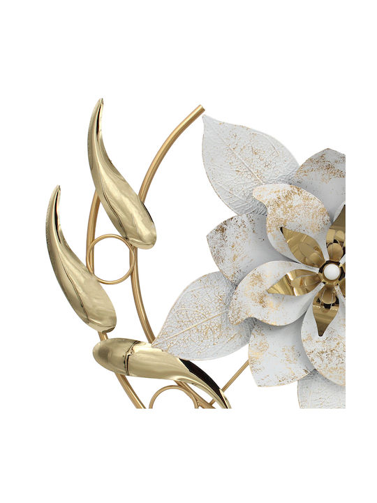 Keskor White Metal Wall Decor 55x55cm