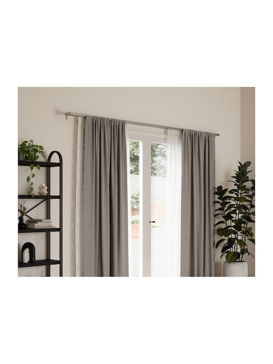 Umbra Metallic Curtain Pole Cappa Double with Rod Diameter 25mm Length 168cm Nickel