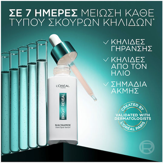L'oreal Paris Promo Bright Reveal Face Serum Niacinamide Against Spots 30ml & Face Peeling Niacinamide Against Spots 25ml