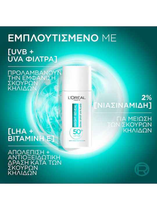L'oreal Paris Promo Bright Reveal Niacinaminde Dark Spot Serum Ενυδατικός Ορός Προσώπου Κατά Κηλίδων 30ml & Dark Spot Uv Fluid Spf50+ 50ml