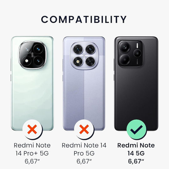 KWmobile Защитен екран 3бр (Redmi Note 14 4G)