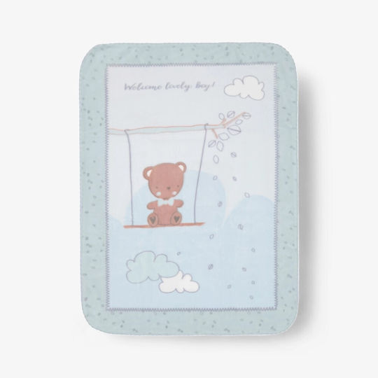 Kikka Boo Одеяло Детско легло Dream Big Флийс Син Blue 110x140см.