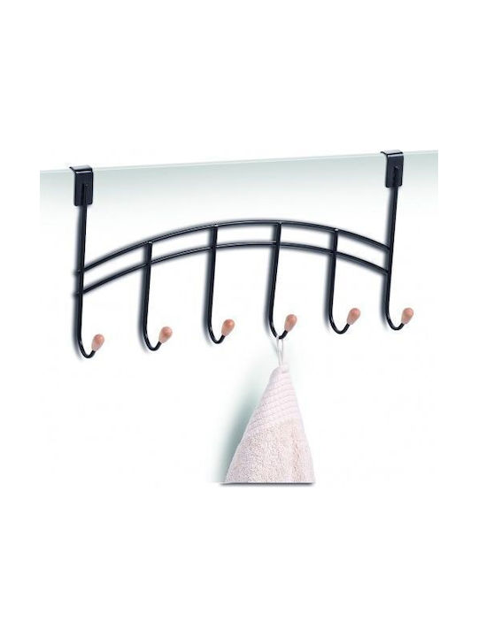 Zeller Agățătoare Pentru Uși 6 Locuri Metalică 41x10x20,5 cm