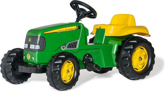 Παιδικό Τρακτέρ John Deere Ποδοκίνητο με Καρότσα & Πετάλι Πράσινο για 2+ Ετών