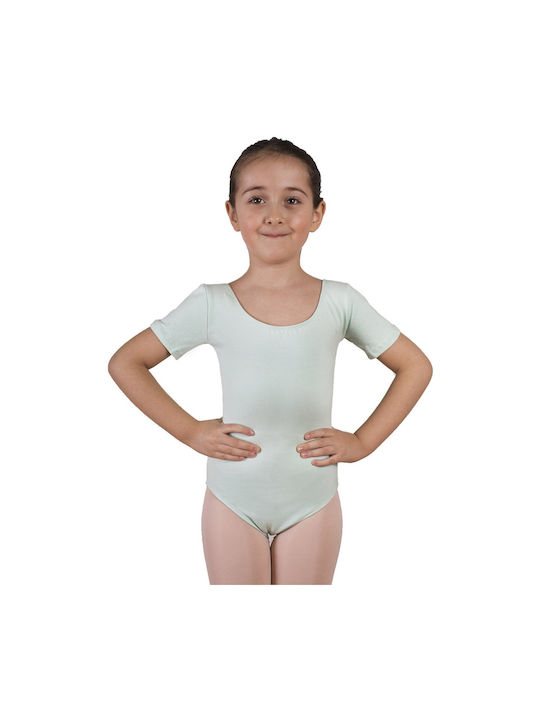 Kids' Dancewear Short Sleeve Ballet Bodysuit Children's Plc1004 Turquoise Xs