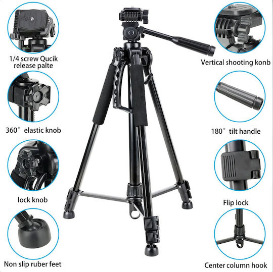 Kamerastative aus Aluminium bis 150cm und Belastbarkeit 3kg