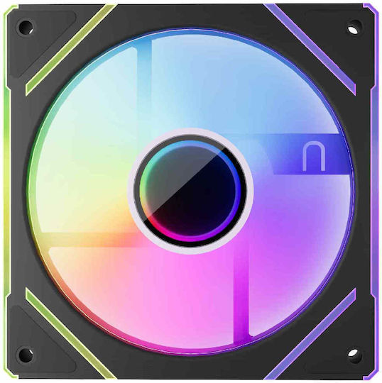 1STPLAYER FC7R Infinity Mirror Reverse Blade Case Fan 120mm (47.65cfm) with ARGB Lighting and 4-Pin PWM Connection