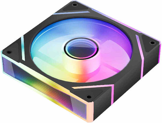 1STPLAYER FC7R Infinity Mirror Reverse Blade Case Fan 120mm (47.65cfm) with ARGB Lighting and 4-Pin PWM Connection