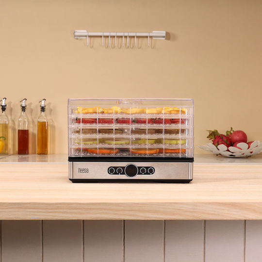 Lech Food Dehydrator With 5 Shelves And Adjustable Temperature 35-70°C