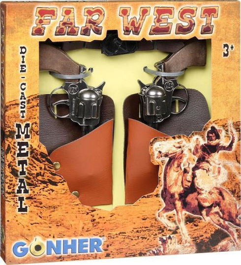 Gonher Cowboy Wild West 2 Πιστόλια & Θήκη Παιδικό Πιστόλι